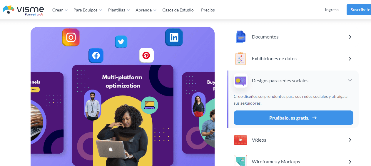 aplicaciones de diseño-visme