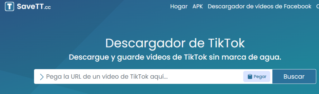 páginas para descargar tiktok