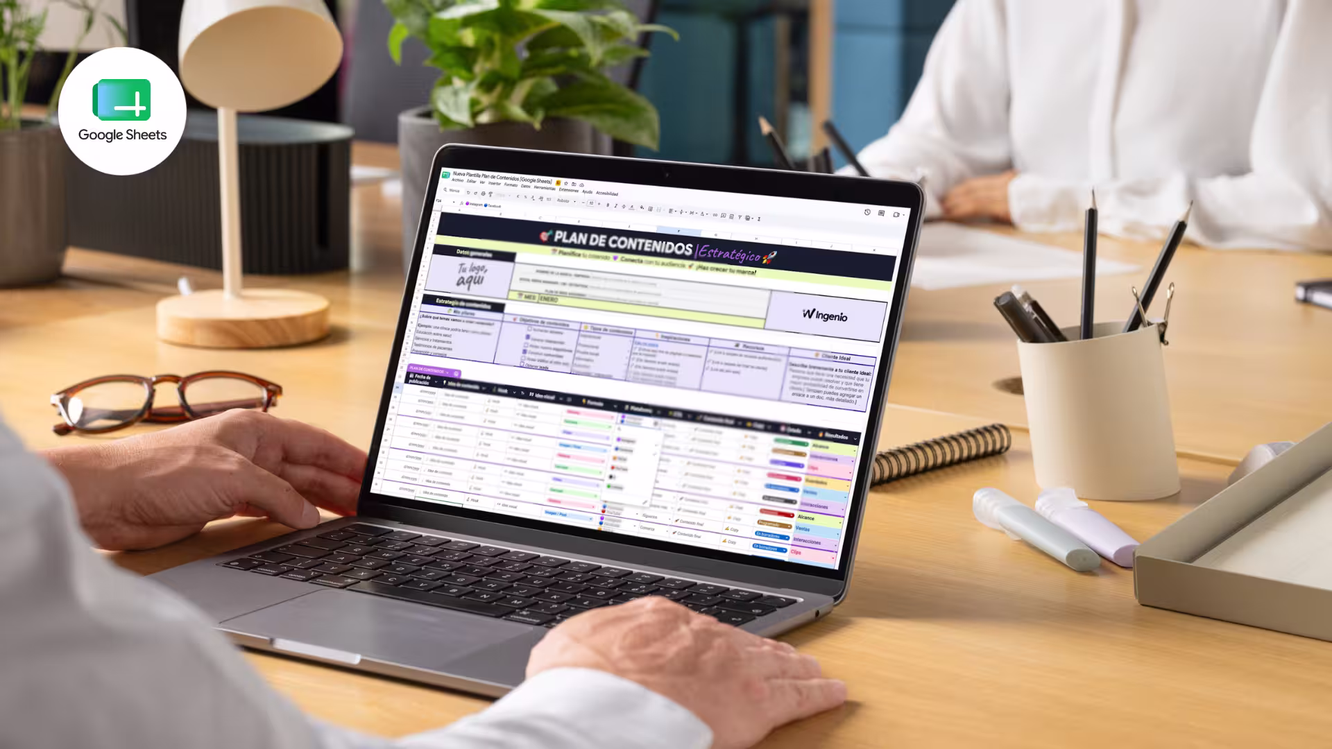 Plan de contenidos en Google Sheets
