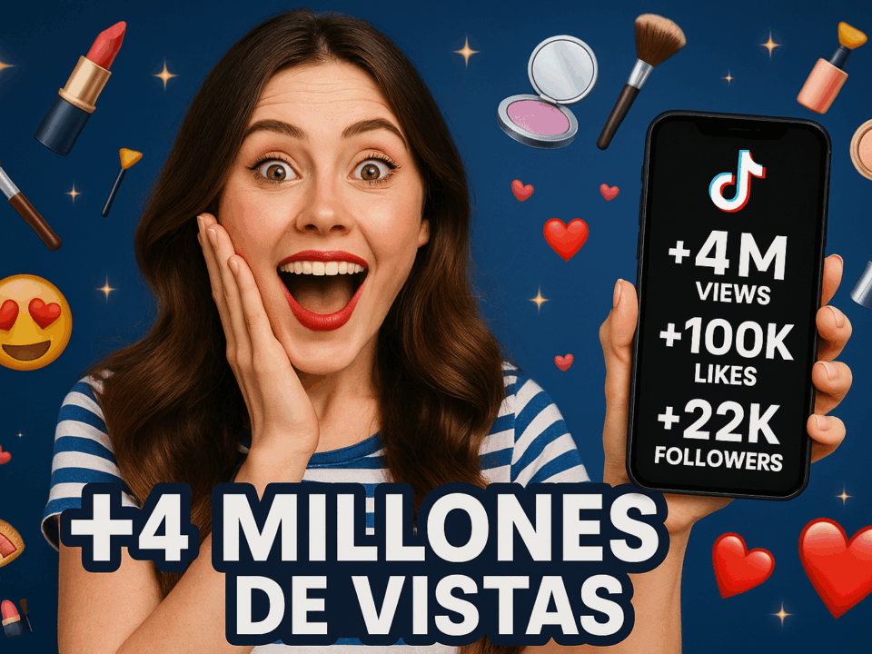 +4 millones de vistas, +100,000 likes y +22,000 seguidores nuevos en TikTok