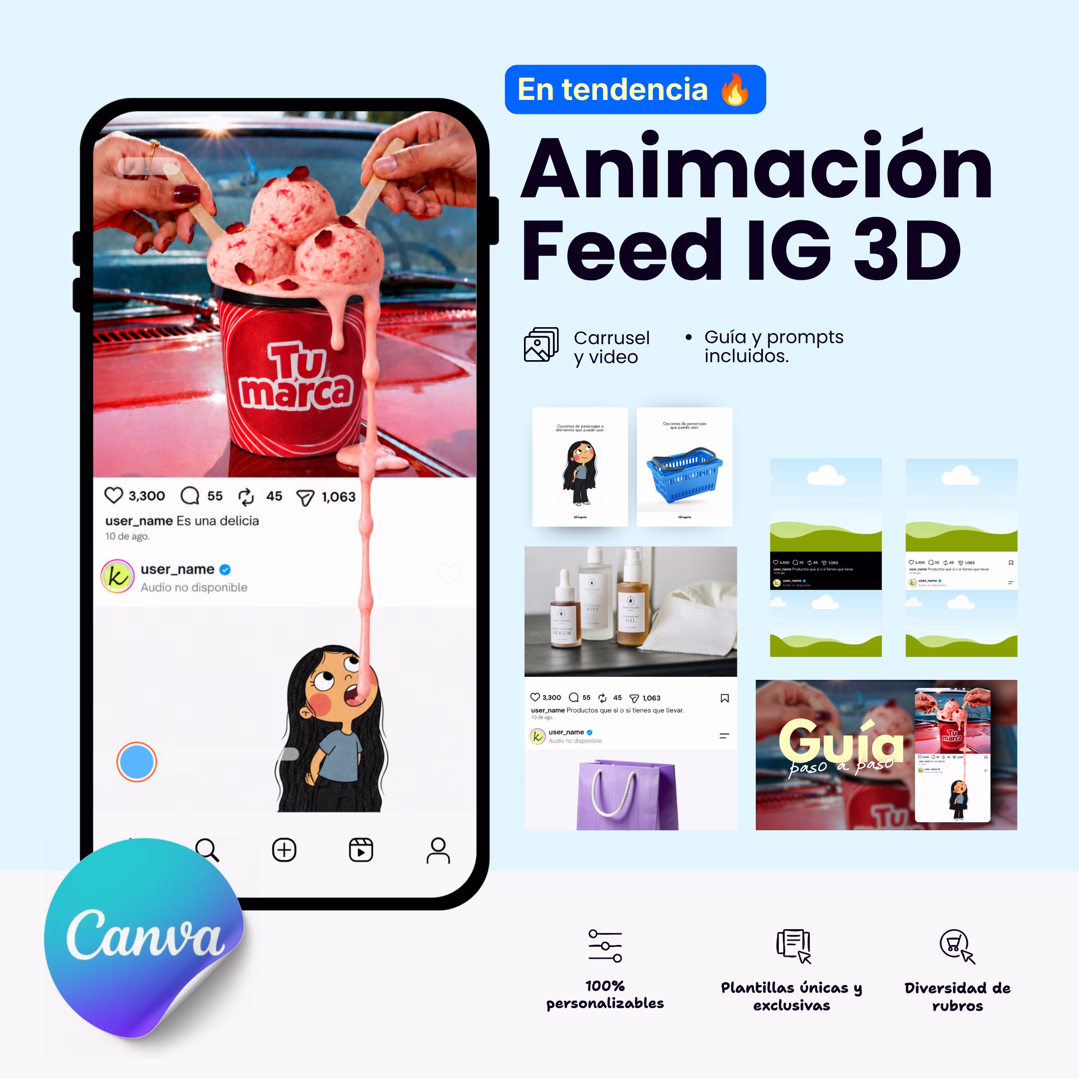 Animación Feed IG 3D