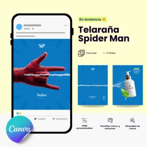 Plantilla – Telaraña de Spider man